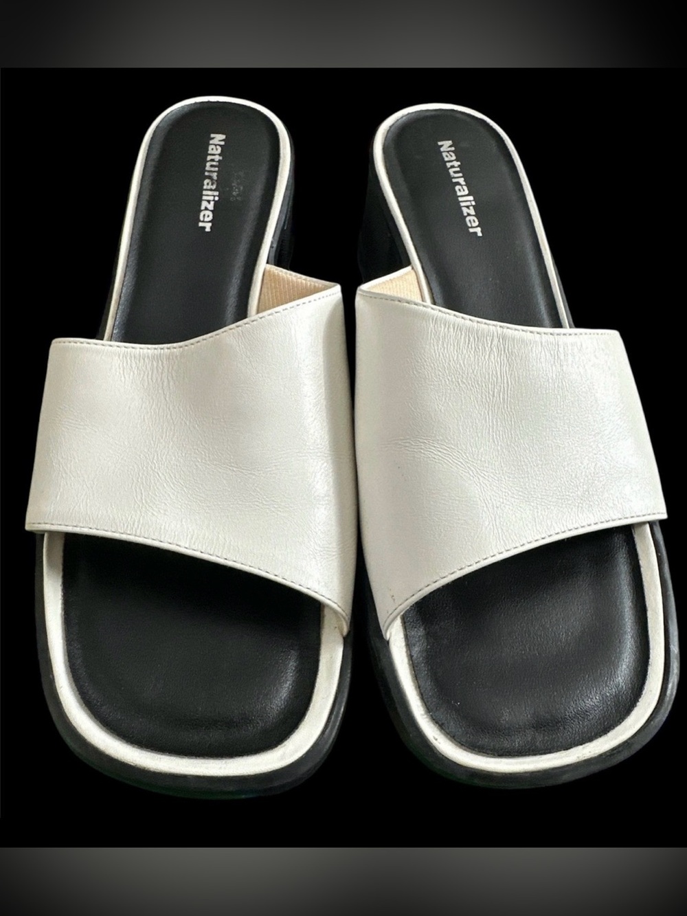 Naturalizer White Sandals “Spangle” Size 8.5 M